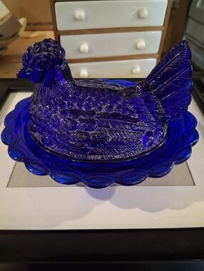 Mosser Cobalt Hen On Nest